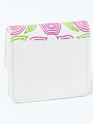 Lana Vegan Leather Cardholder White