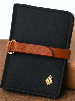 Neith Vegan Leather Cardholder Black