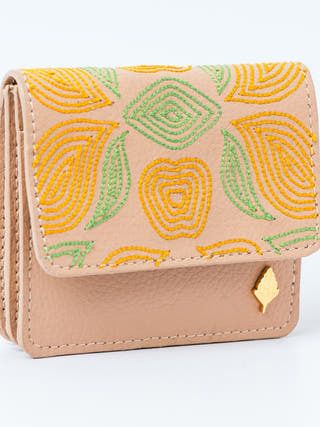 Lana Vegan Leather Cardholder Almond