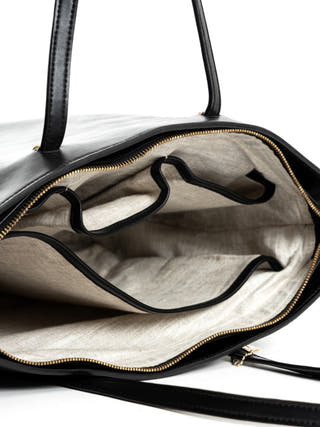 Antheia Vegan Leather Tote Black