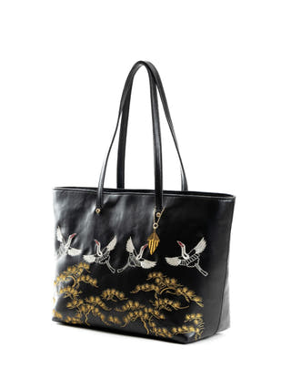 Antheia Vegan Leather Tote Black