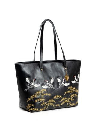Antheia Vegan Leather Tote Black