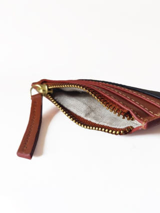 Iris Vegan Leather Cardholder Gingerbread & Black