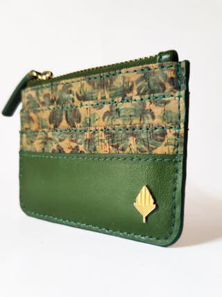 Iris Vegan Leather Cardholder Green