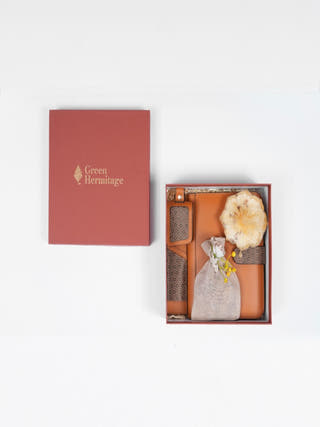 The Mindful Moments Vegan Leather Gift Set | Tan