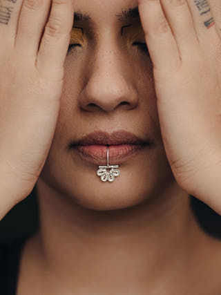 Tarkashi Lip Ring