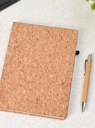 Cork Diary With Pen And Box