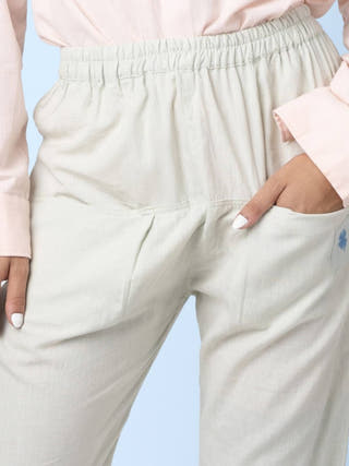 Mati Green Casual Outing Pants