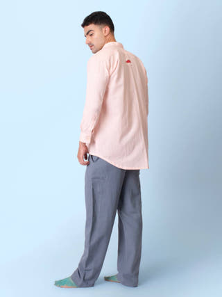 Pink Kaya Drop Shoulder Shirt