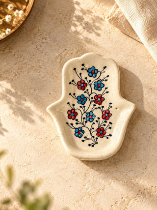 Hamsa Blue Pottery Multi-Purpose Small Plate