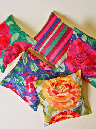 Midnight Blue Dense Forest Cushion Cover