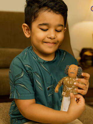 Nilah's Thatha Boy Doll Brown Shirt