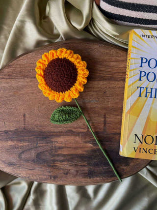 Crochet Sunflower Stick