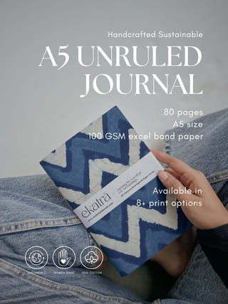 Handcrafted Sustainable A5 Paper Journal