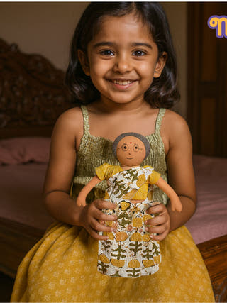 Nilah's Patti Girl Doll Yellow Saree