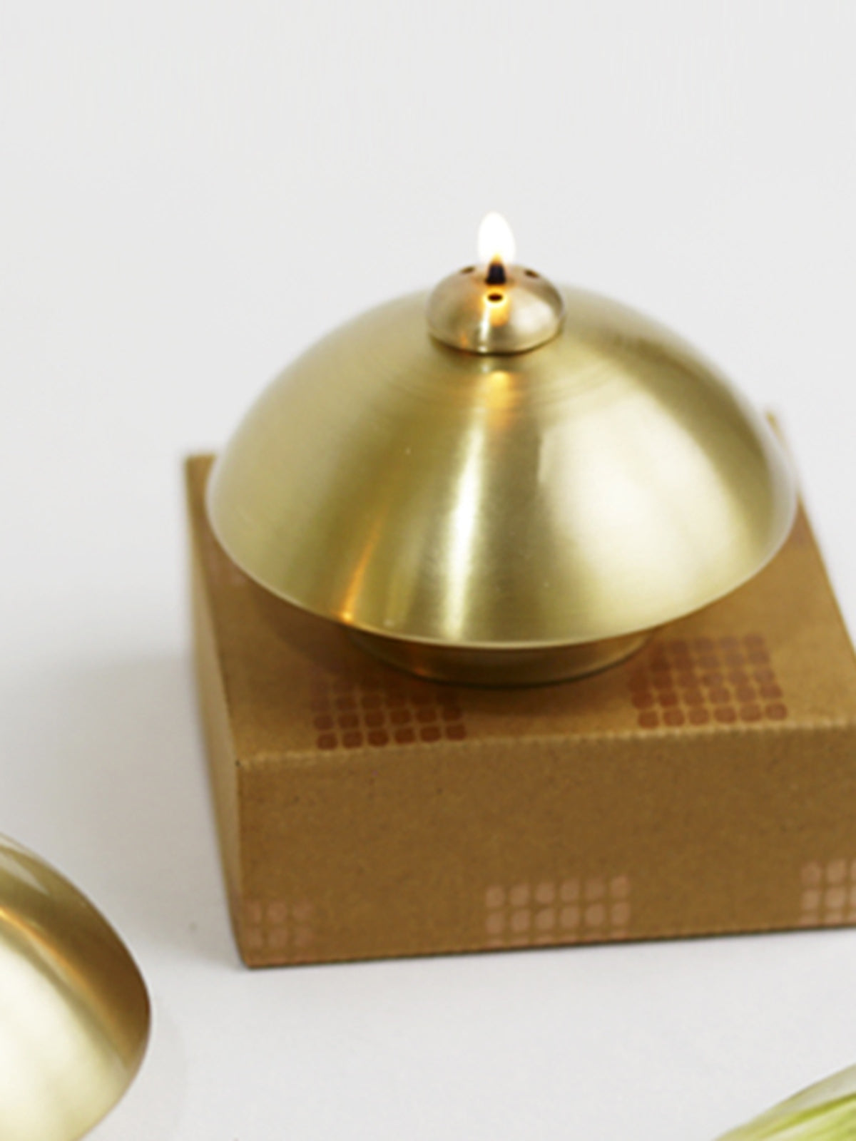 Sanchi Oil Lamp Brass image 2