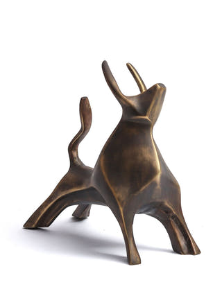 Brass Bull Sculpture