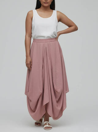 Hary- Cinnamon Draped Harem Skirt
