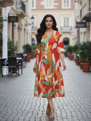 Kate Mosiac Multi-color Miley Dress