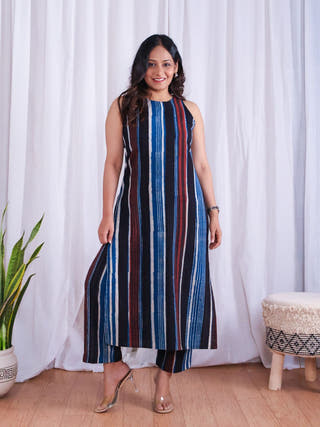 Megan Jahota HandBlock Print Cotton Kurta Set