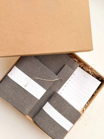 Stationery Loaded Gift Hamper | Solid Beige