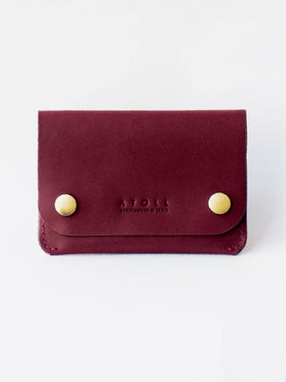Petra Button Burgundy Wallet