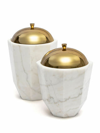 Facet Canisters | Set of 2