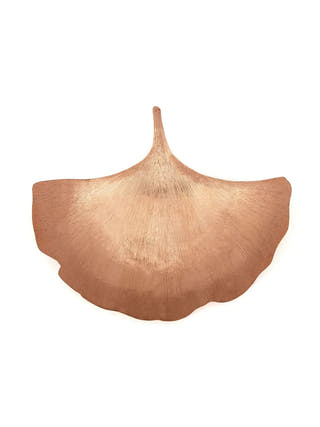 Copper Ginkgo Leaf Platter