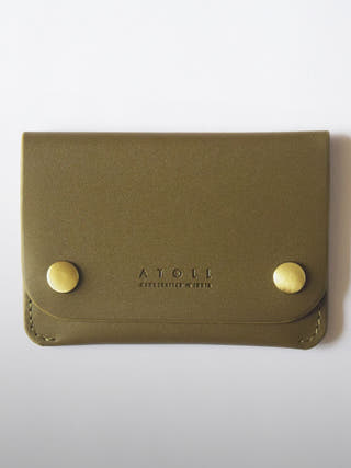 Petra Button Olive Wallet