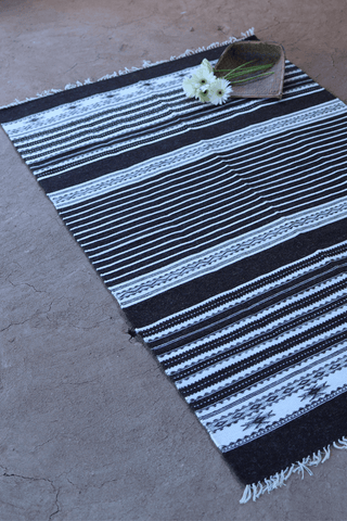 Bharawadi Handwoven Rug Multi Colour Kutchi Carpet
