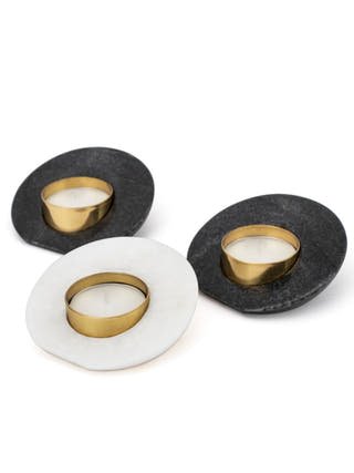Black Sangemarmar Tea Light