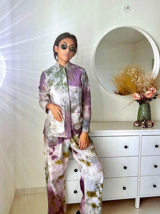 Eela Natural Dye Marble Co-Ord Set