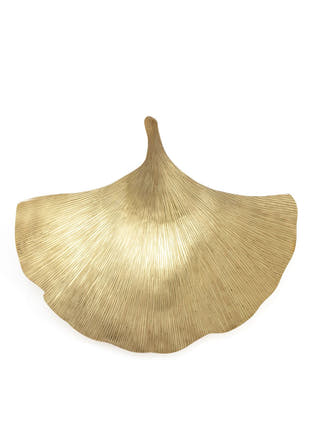 Brass Ginkgo Leaf Platter