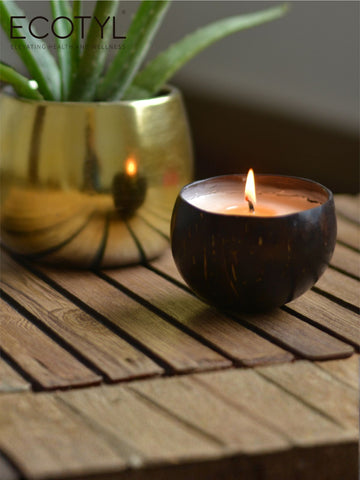 Soy Wax Candle - Coconut Shell