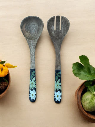Tarang Wooden Salad Server - Set of 2