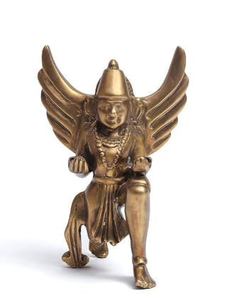 Brass Gaurda Sculpture