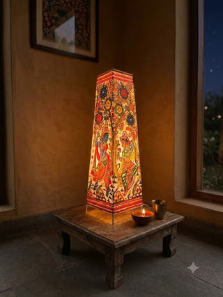 Radha Krishan Tholu Floor Lamp