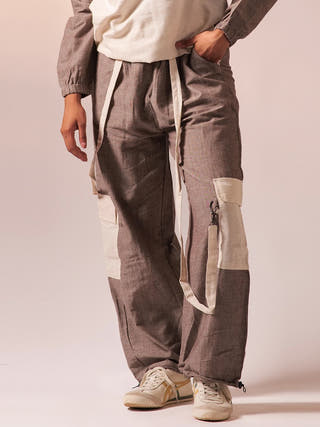 Cargo Top Pant Set Chocolate Brown