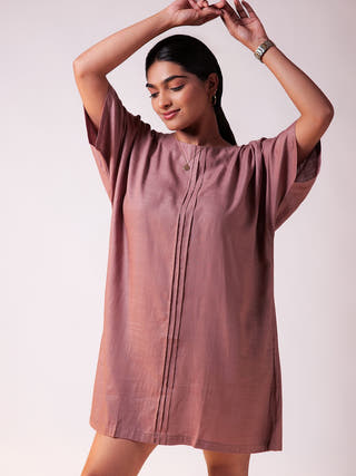 Oversize Cocktail Dress Mauve