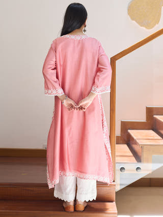Asymmetrical Kurta Pink Vasstram