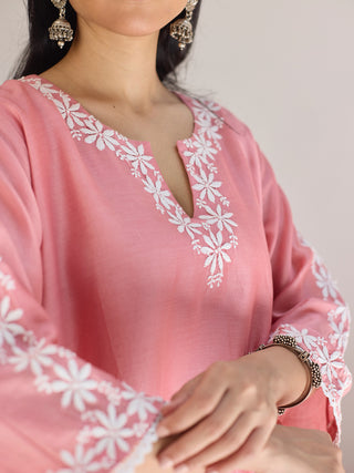 Asymmetrical Kurta Pink Vasstram