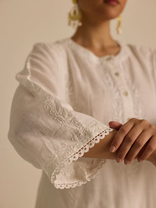 Straight Fit Kurta White