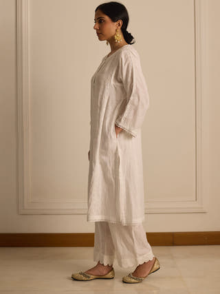 Straight Fit Kurta White