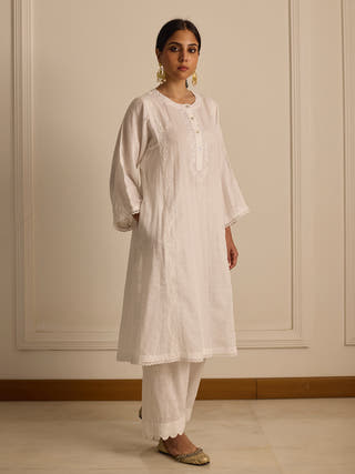 Straight Fit Kurta White