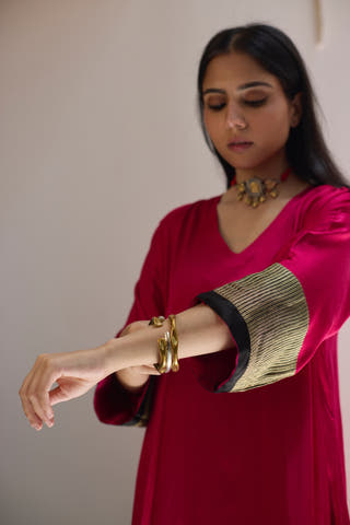 Heena Kaftan Magenta