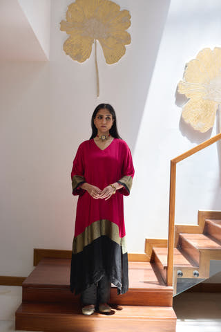 Heena Kaftan Magenta