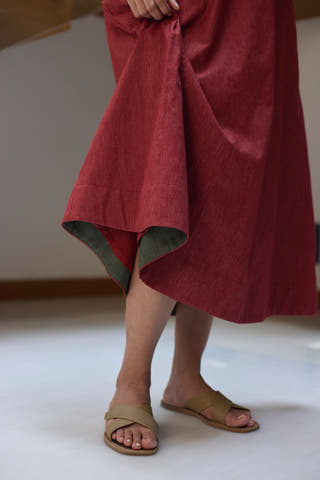 Slouchy Dress Red