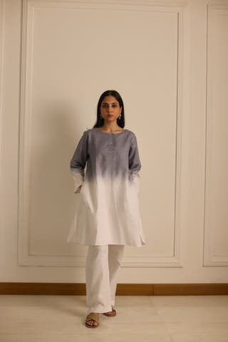 Ombre Co-ord Set Grey
