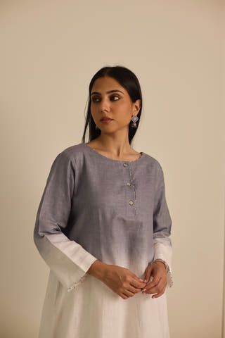 Ombre Co-ord Set Grey