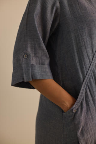 Slouchy Dress Blue